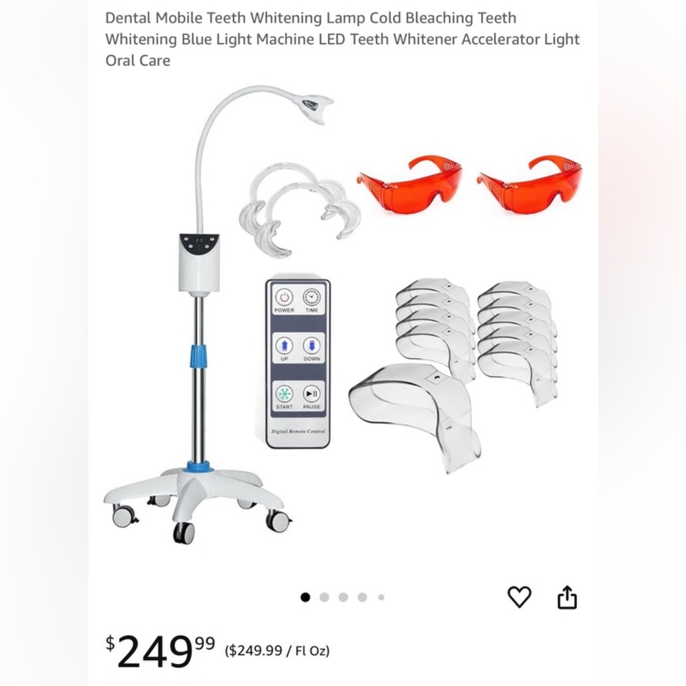 Dental mobile teeth whitening